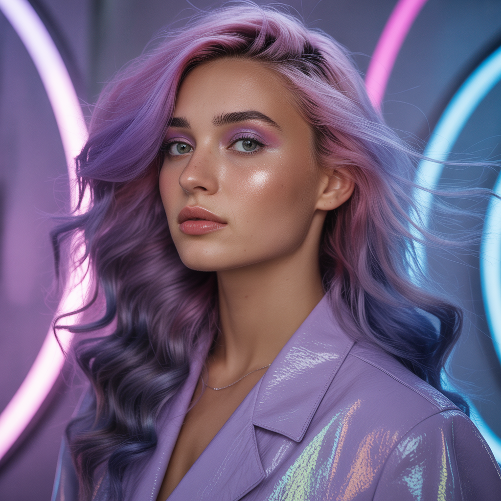 purple hair style ideas