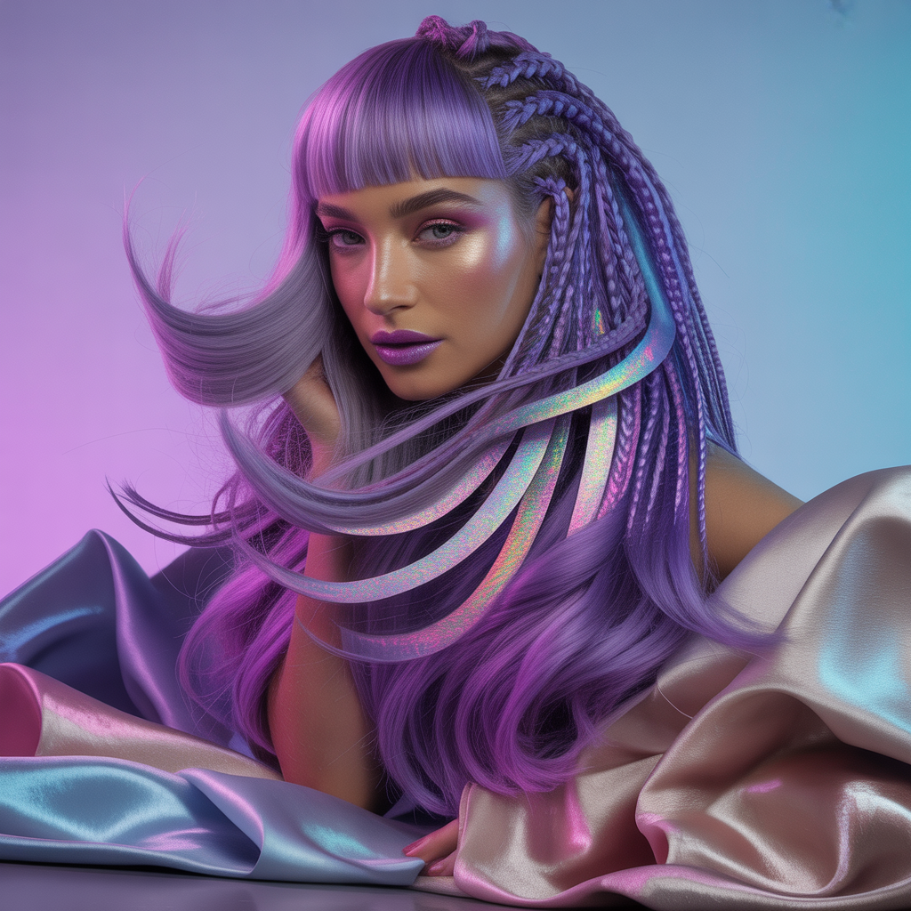 purple hair style ideas