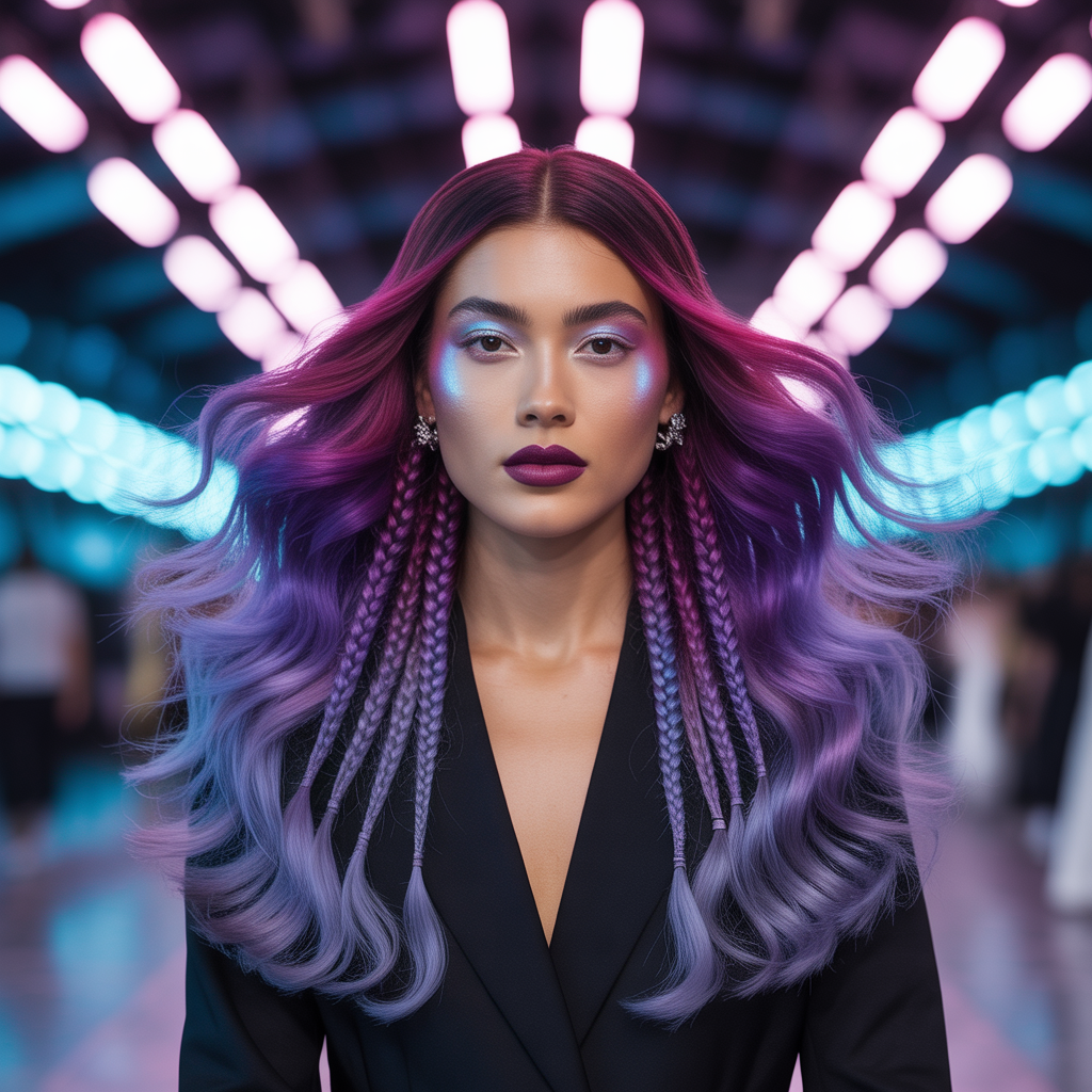 purple hair style ideas