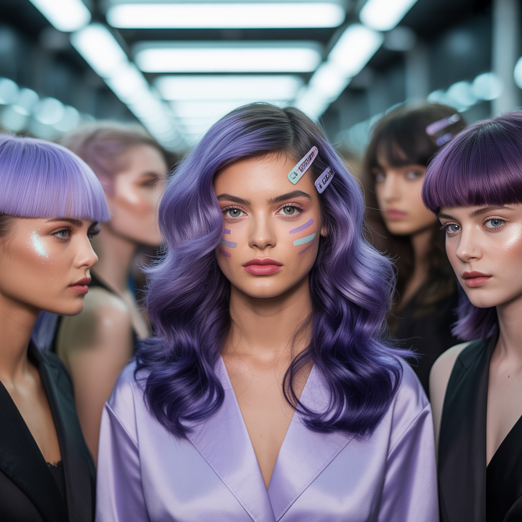 purple hair style ideas