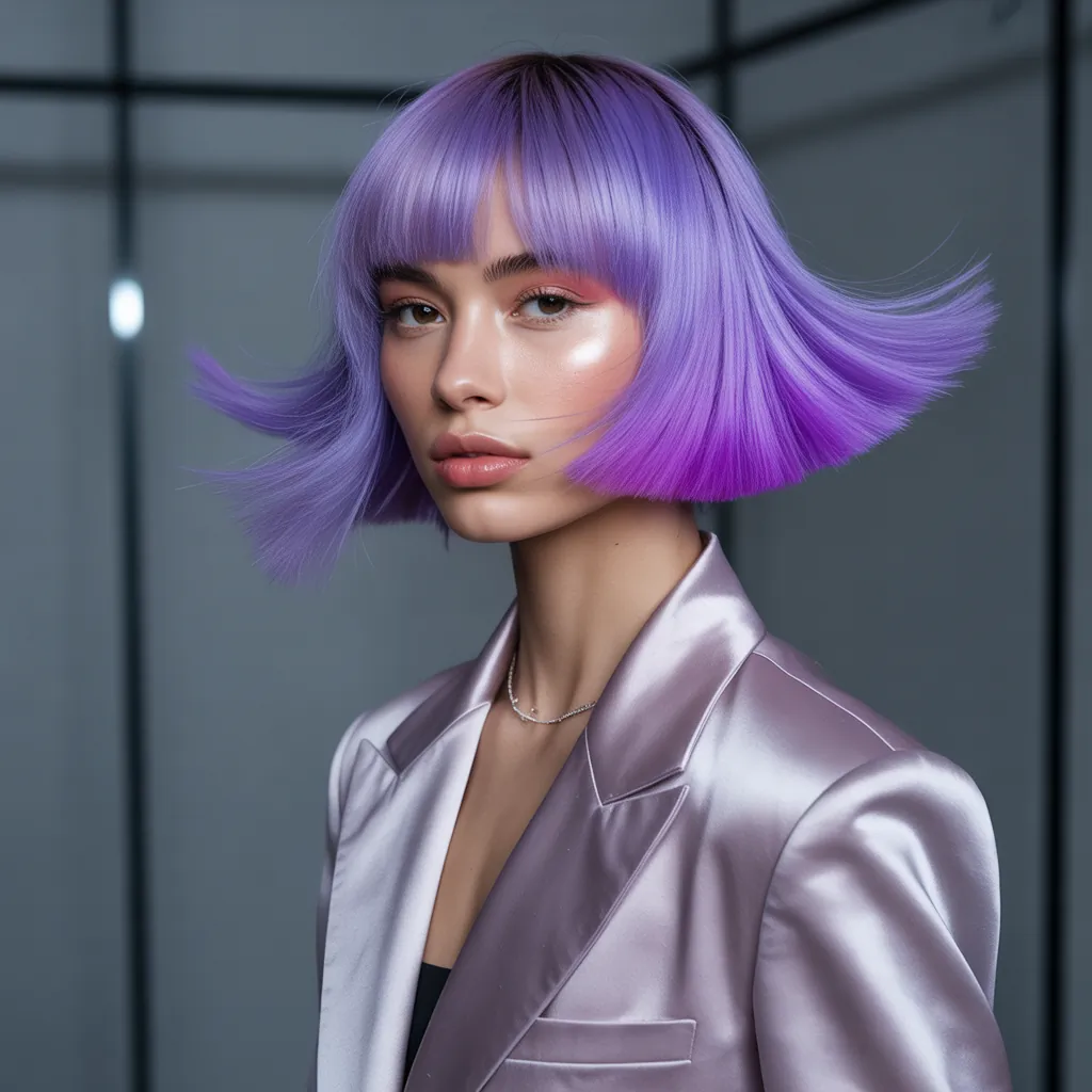 purple hair style ideas