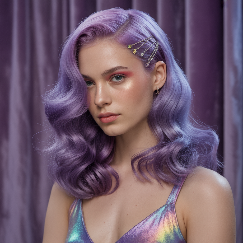purple hair style ideas