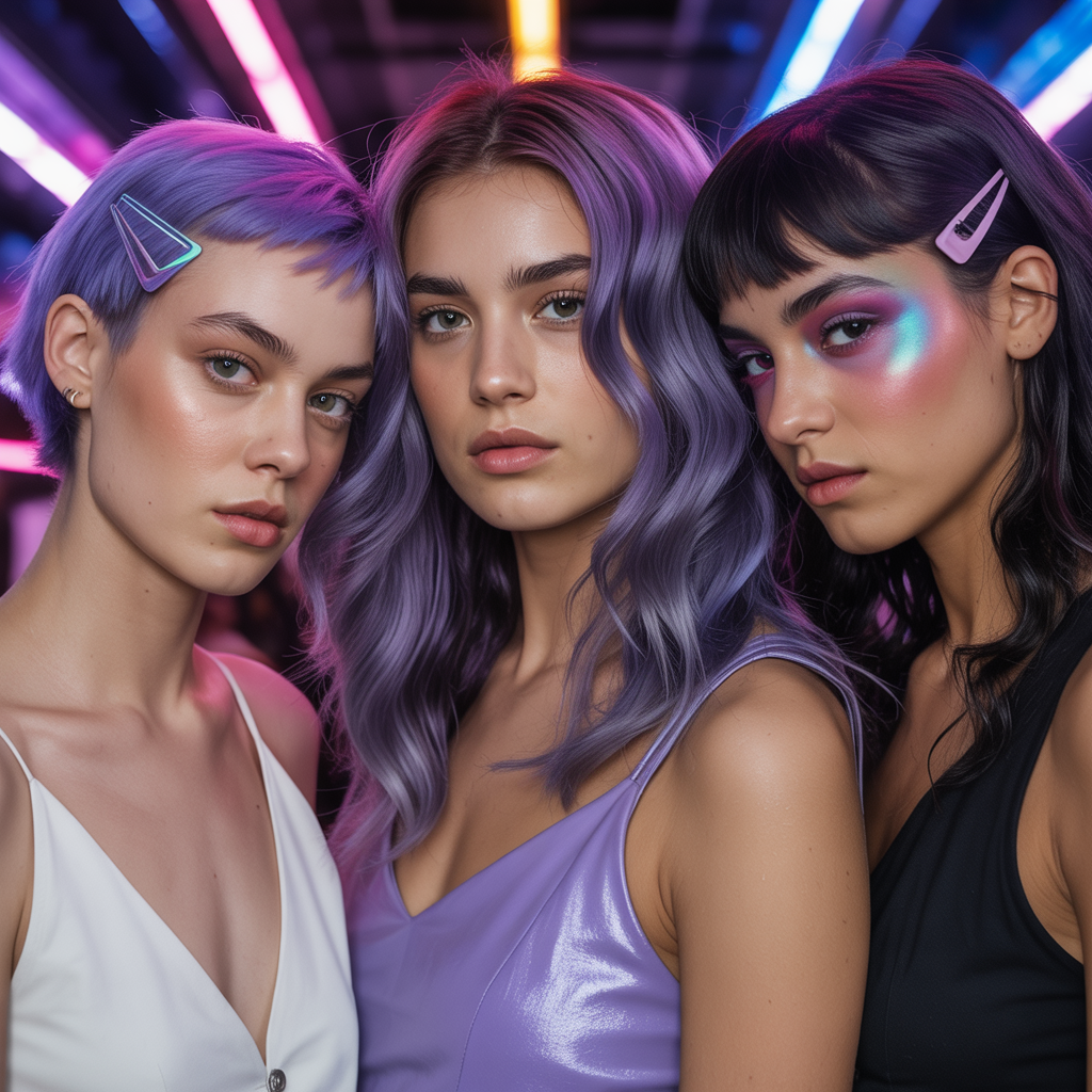 purple hair style ideas