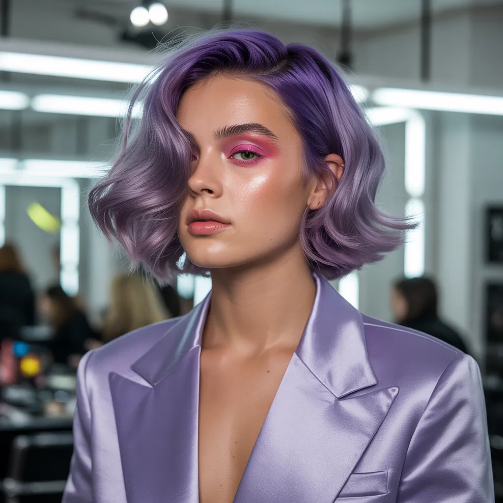 purple hair style ideas