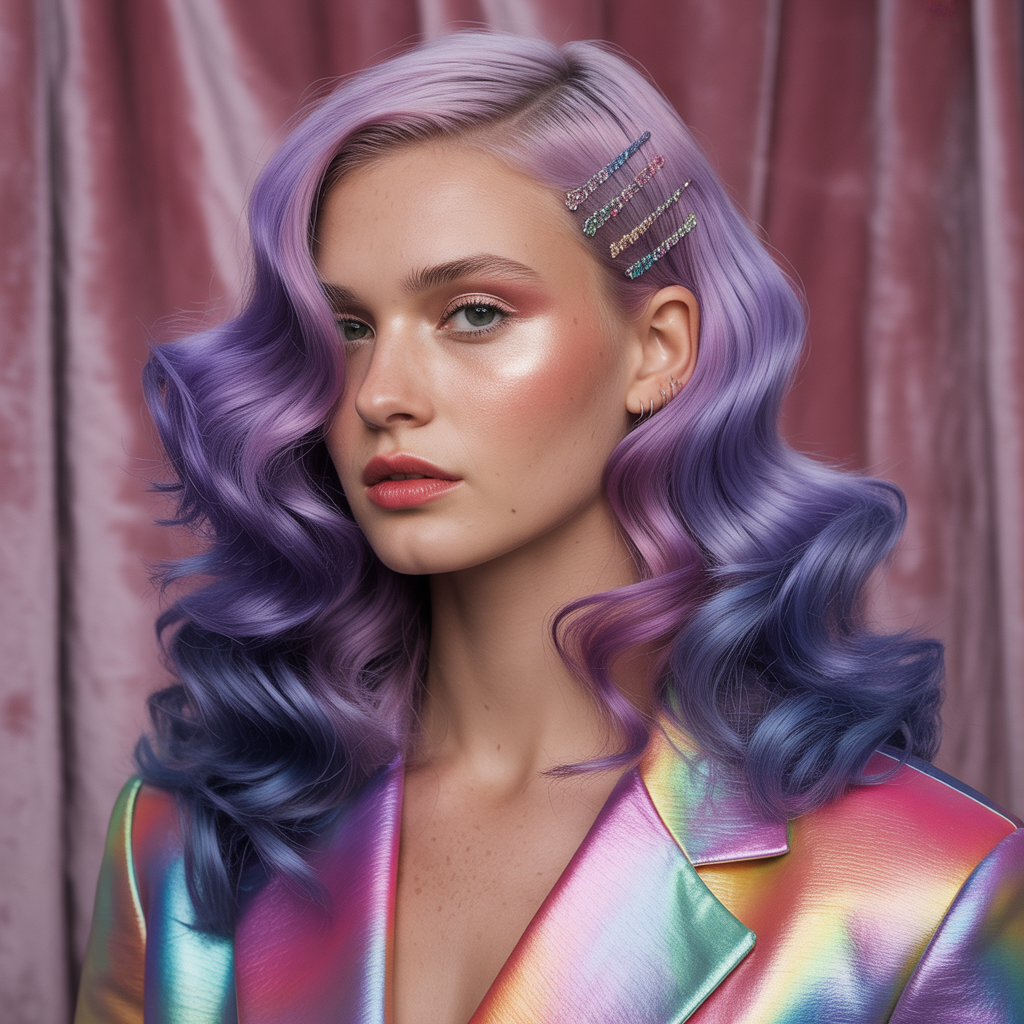 purple hair style ideas
