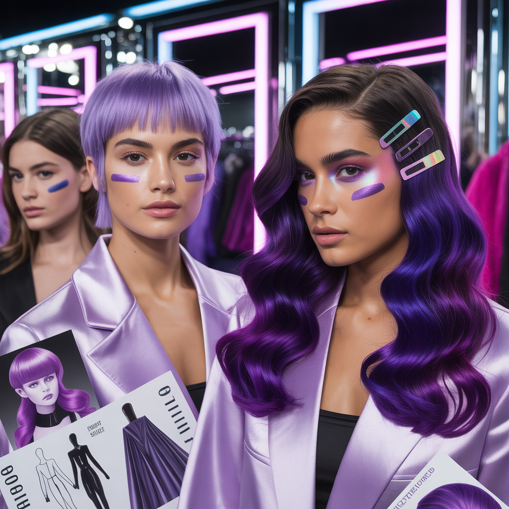 purple hair style ideas