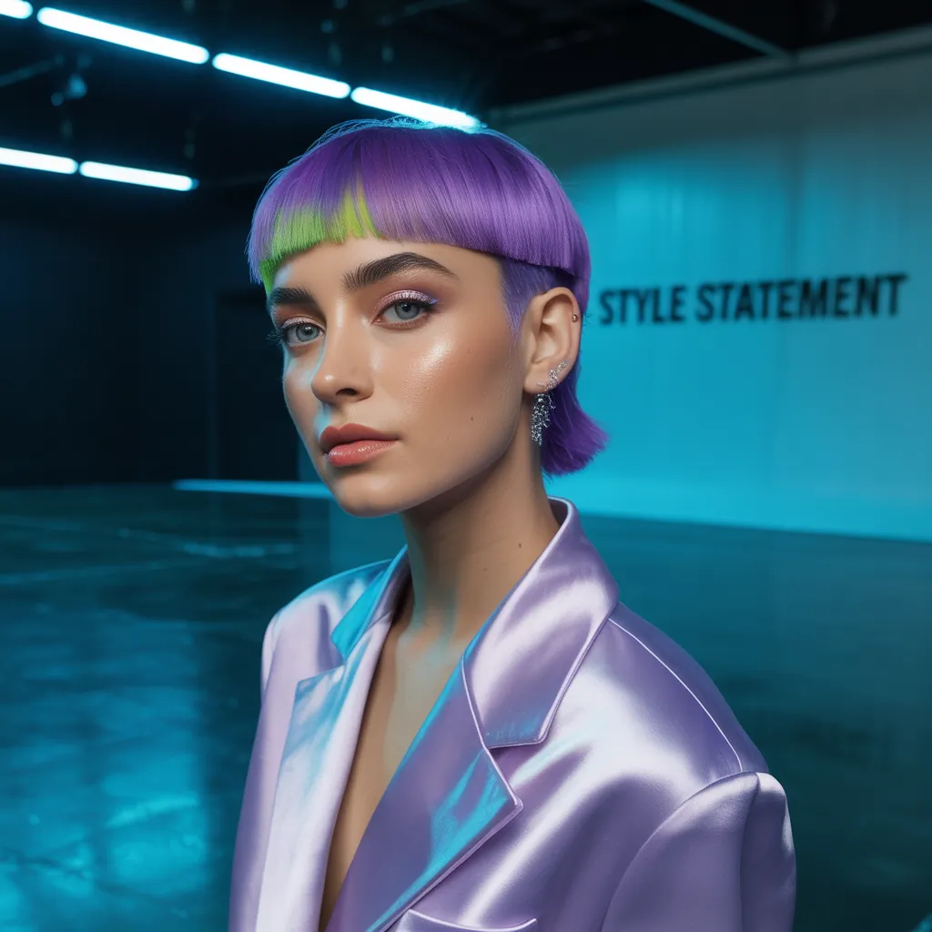 purple hair style ideas