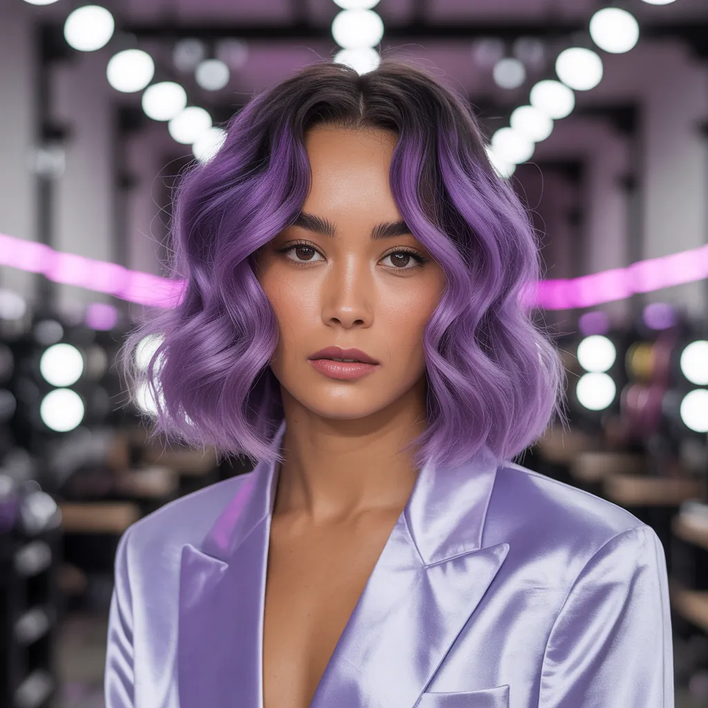 purple hair style ideas