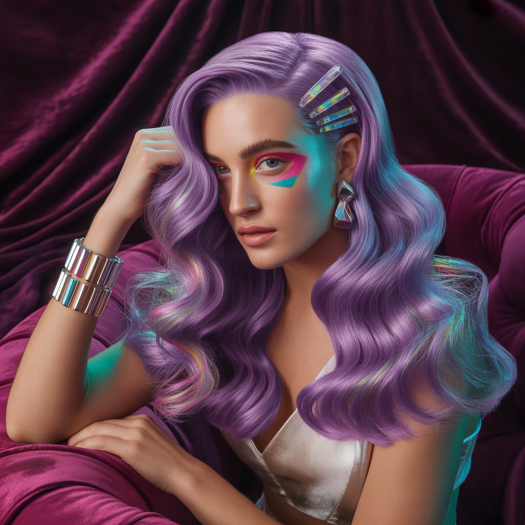 purple hair style ideas