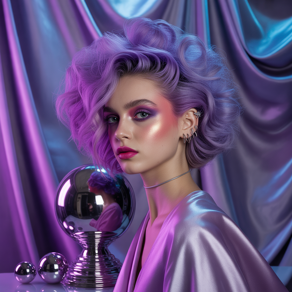 purple hair style ideas