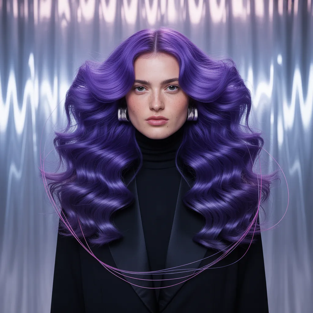 purple hair style ideas