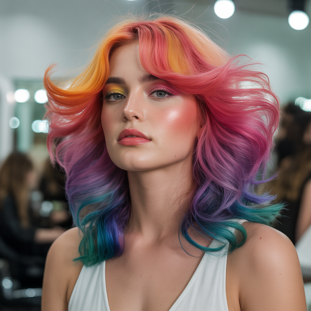 rainbow hairstyles