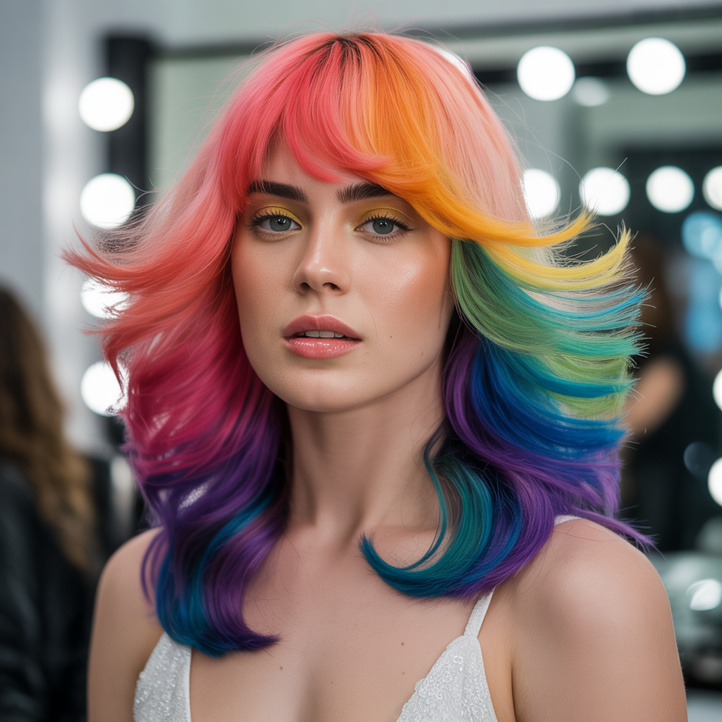 rainbow hairstyles