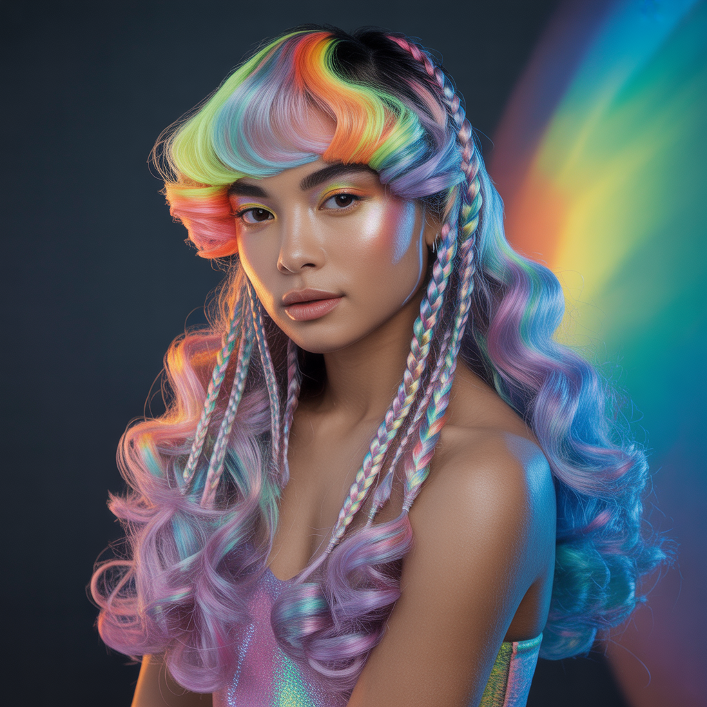 rainbow hairstyles