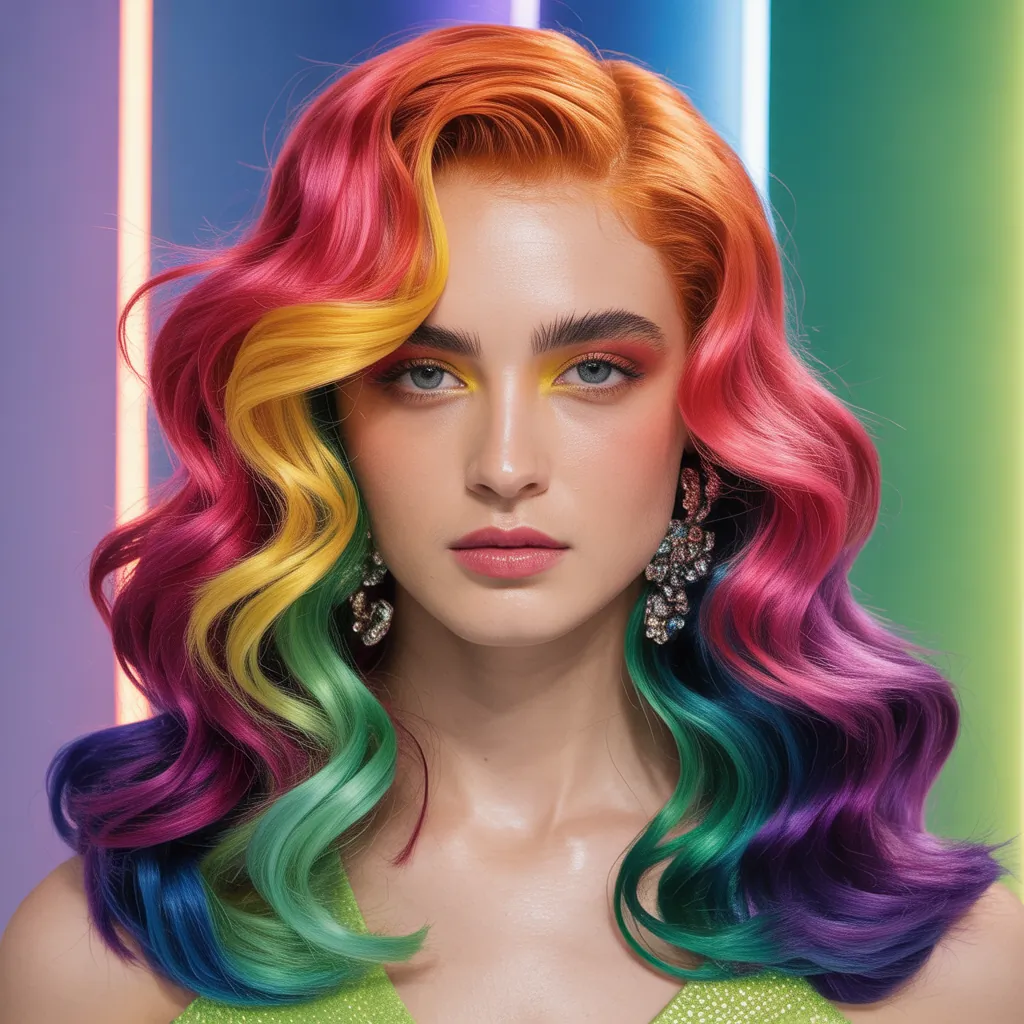rainbow hairstyles