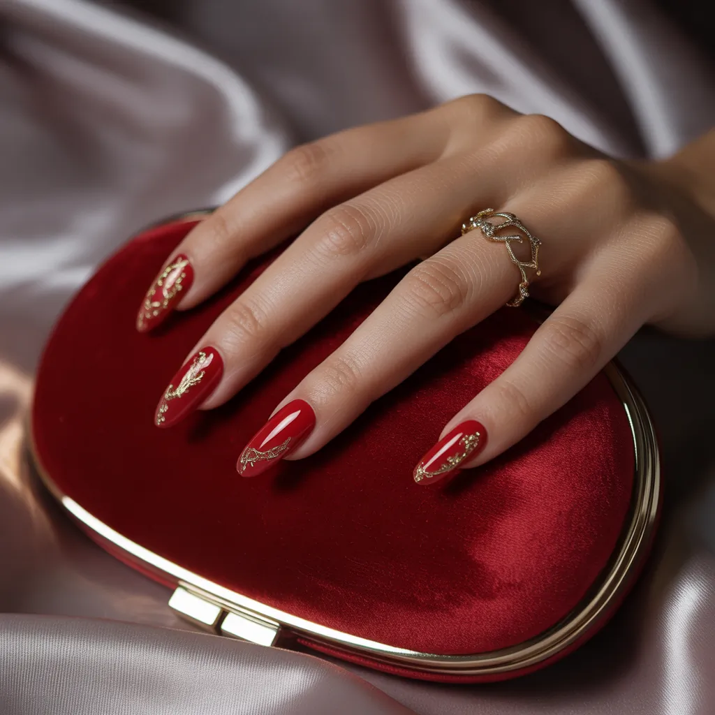 red nails