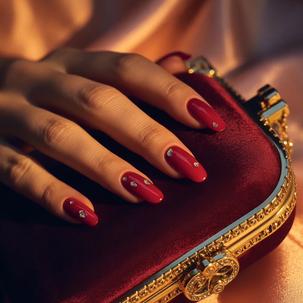 red nails