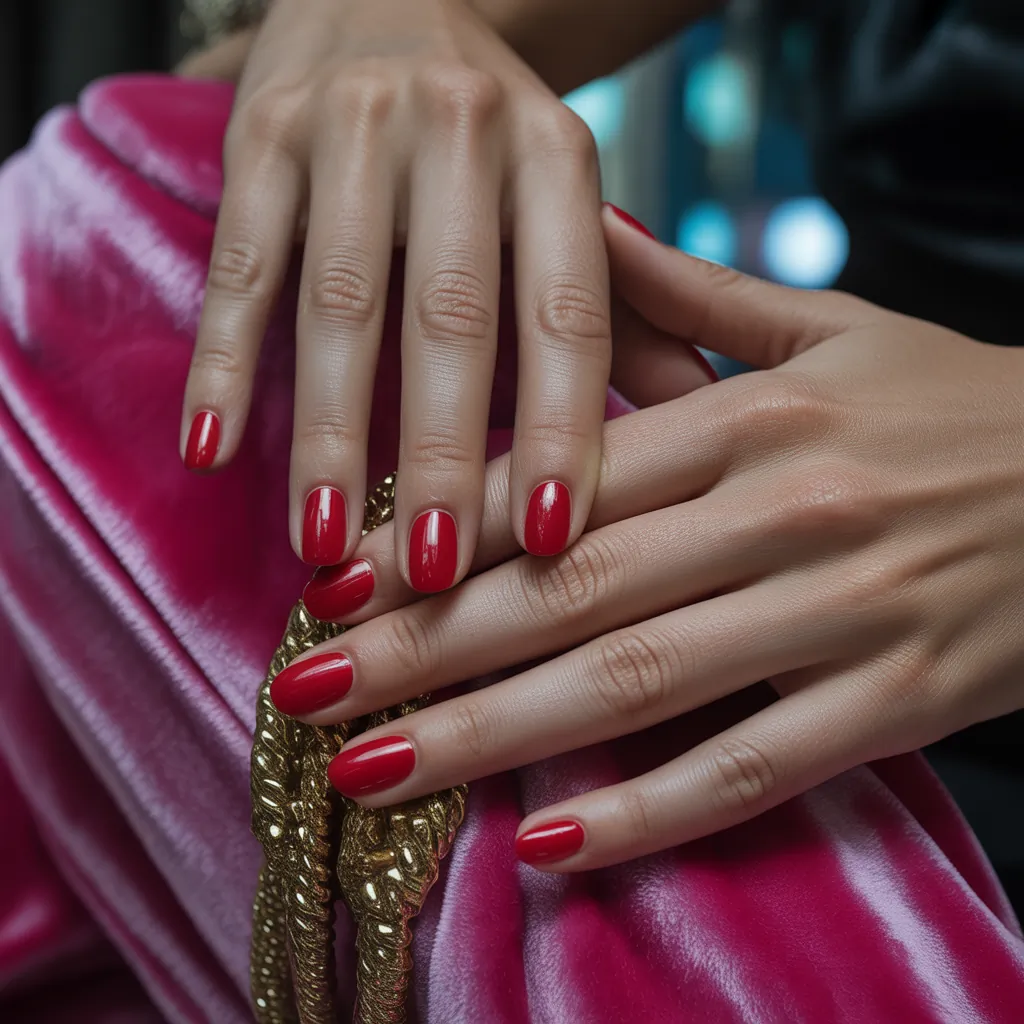 red nails
