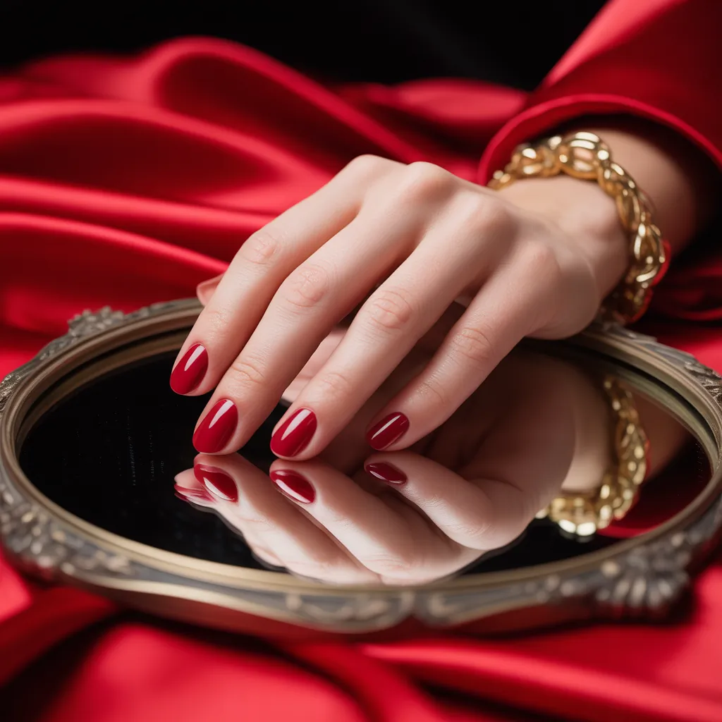 red nails