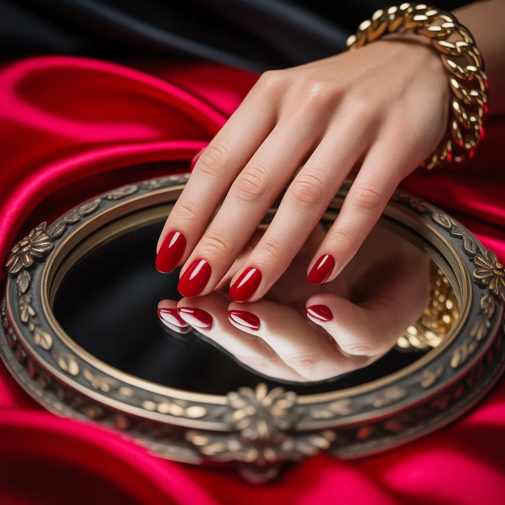 red nails