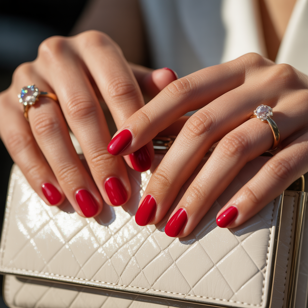 red nails