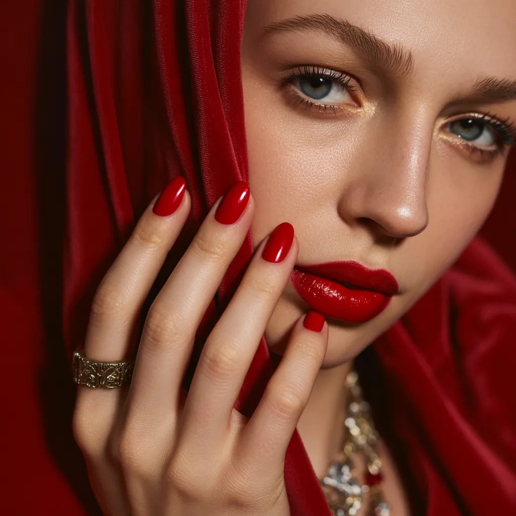 red nails