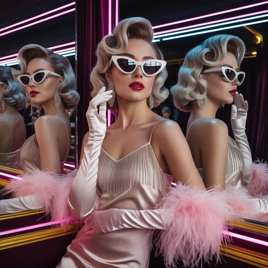 retro glamour outfits