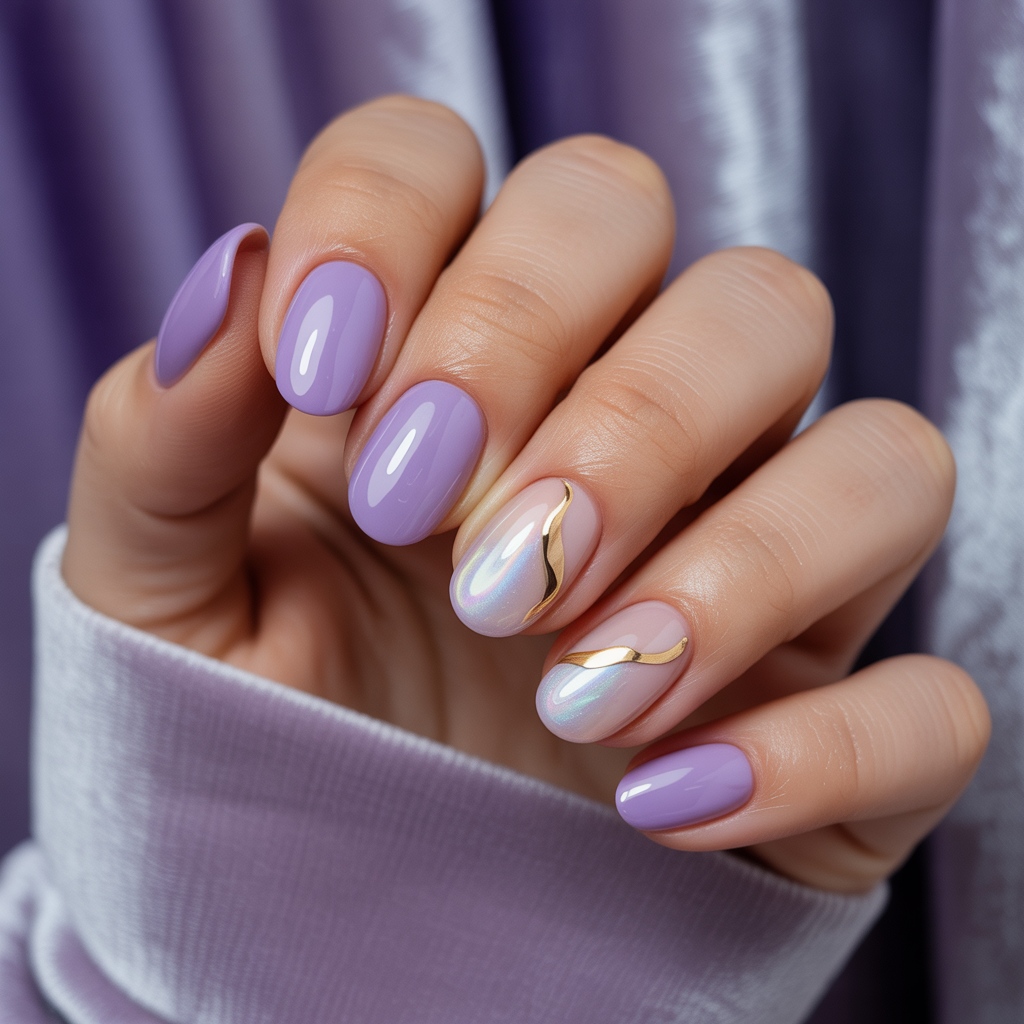 rounded acrylic nails