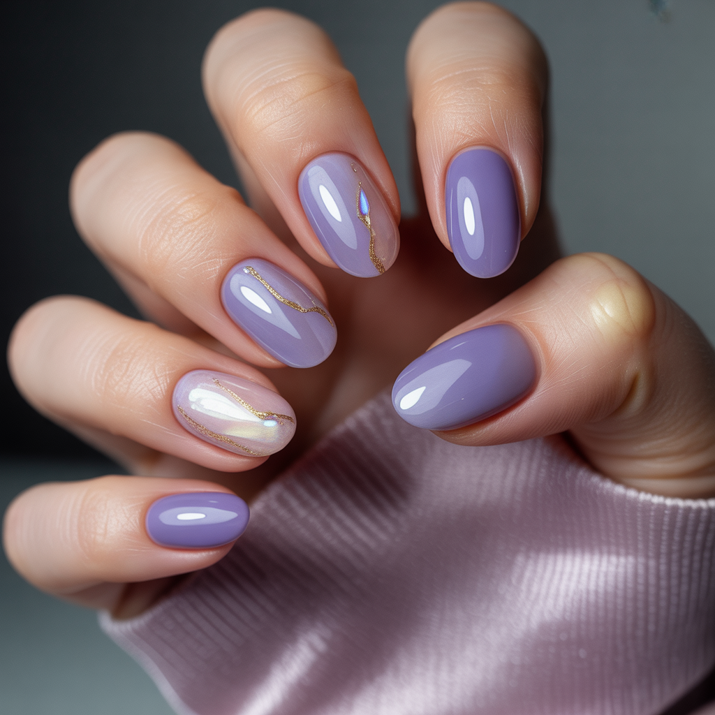 rounded acrylic nails