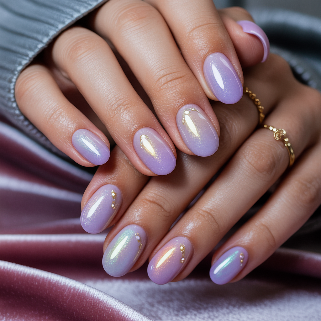 rounded acrylic nails