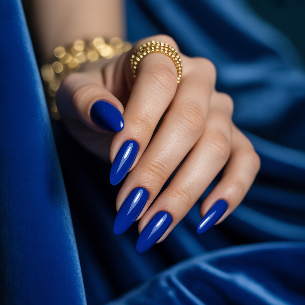 royal blue nails