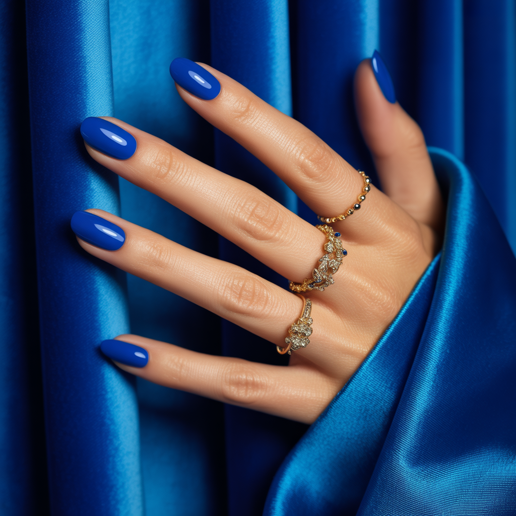 royal blue nails