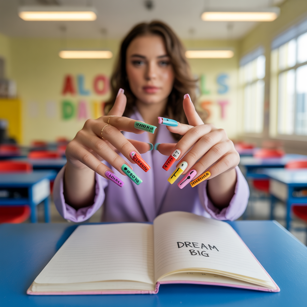 school nails