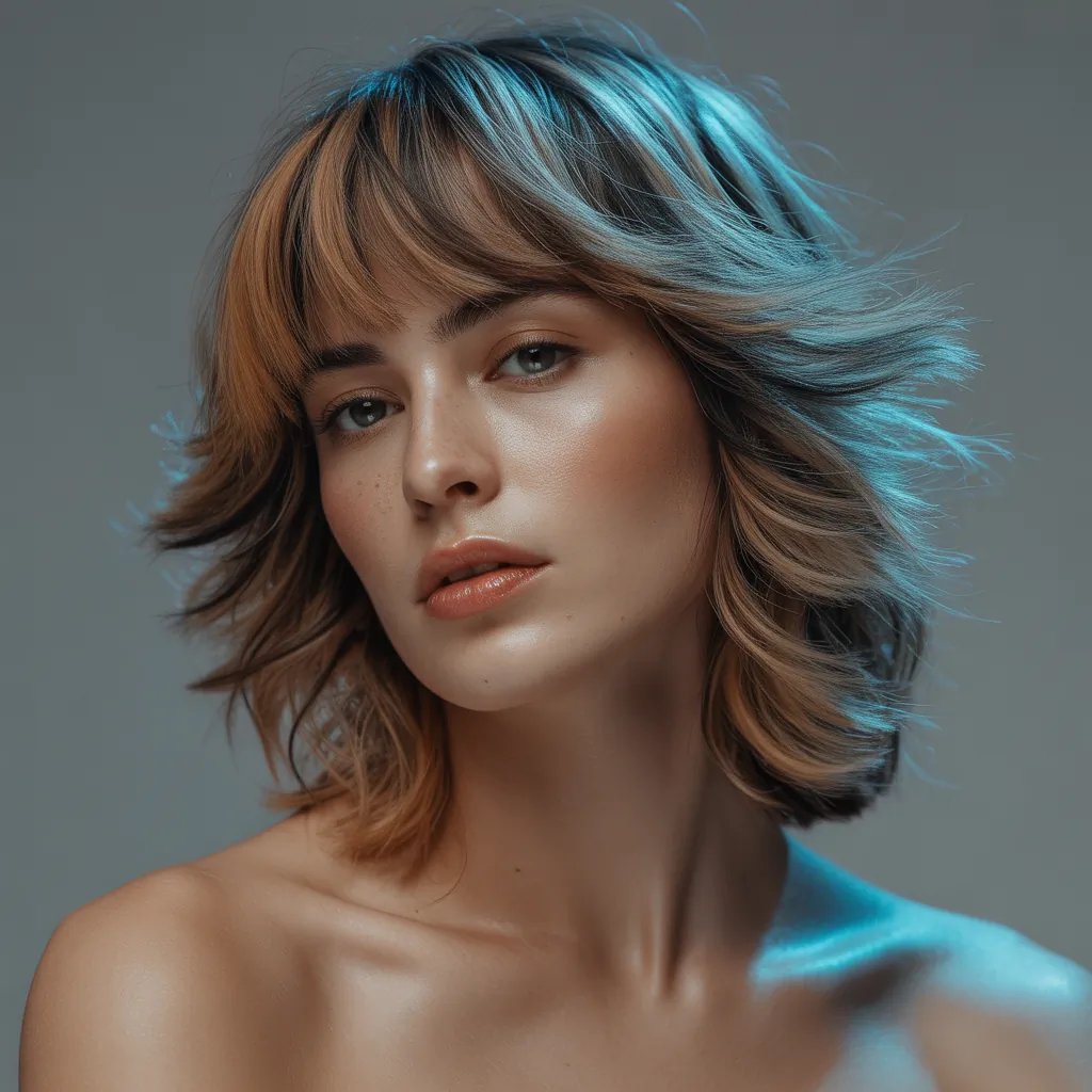 shag haircuts with bangs