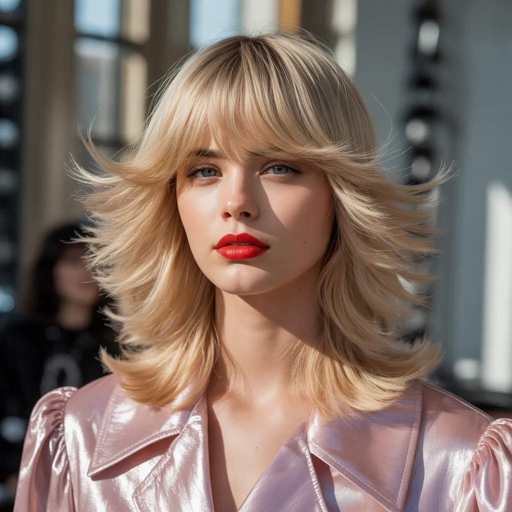 shag haircuts with bangs