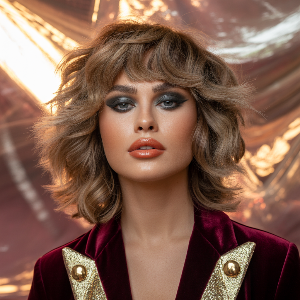 shag haircuts with bangs