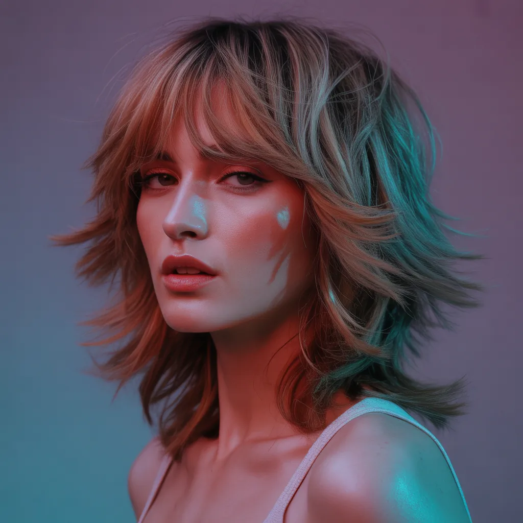 shag haircuts with bangs