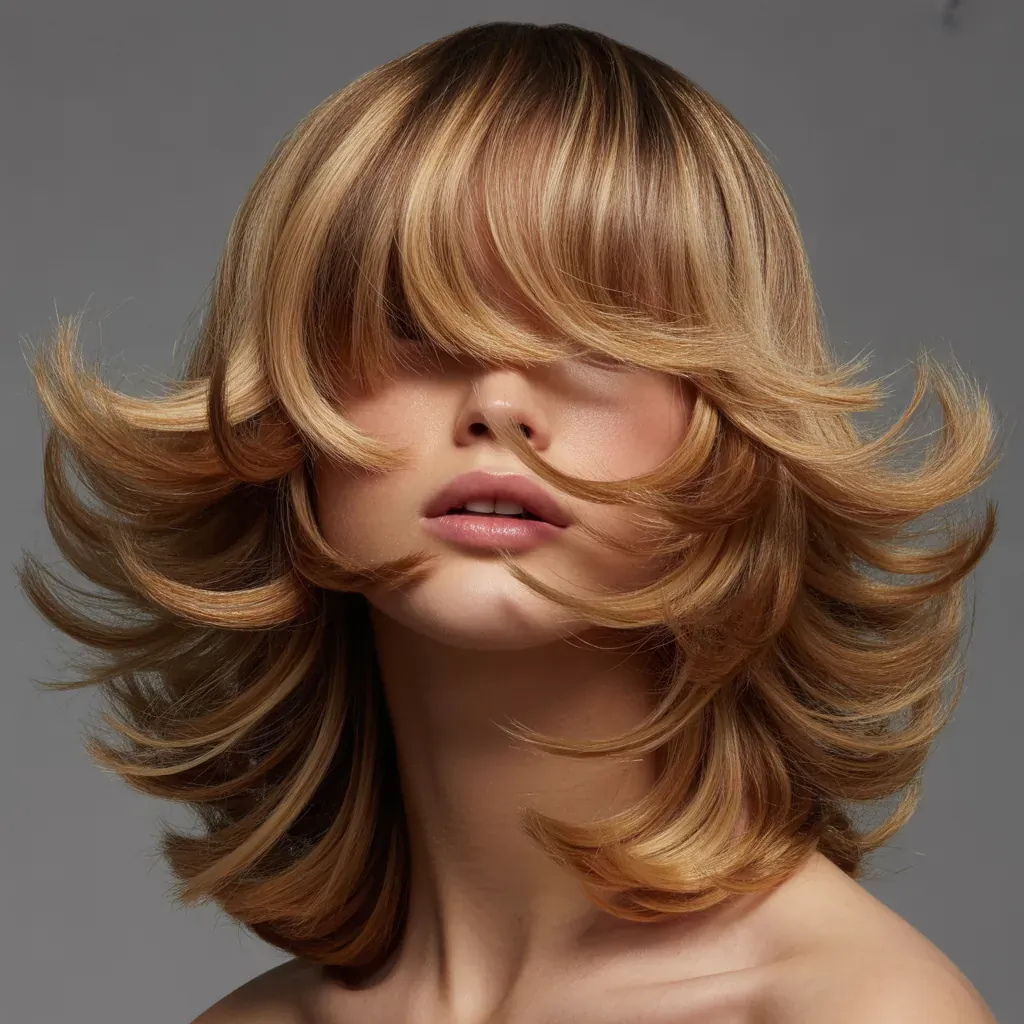 shag haircuts with bangs