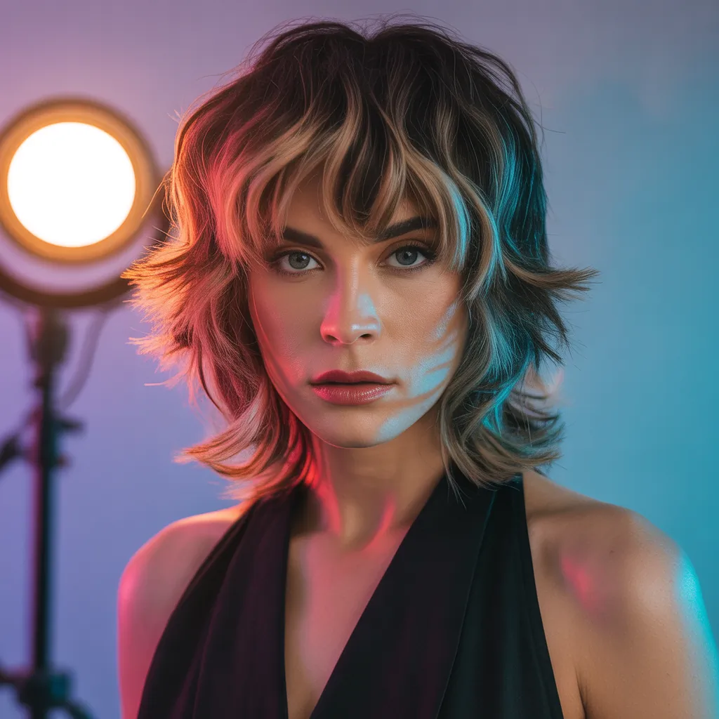 shag haircuts with bangs