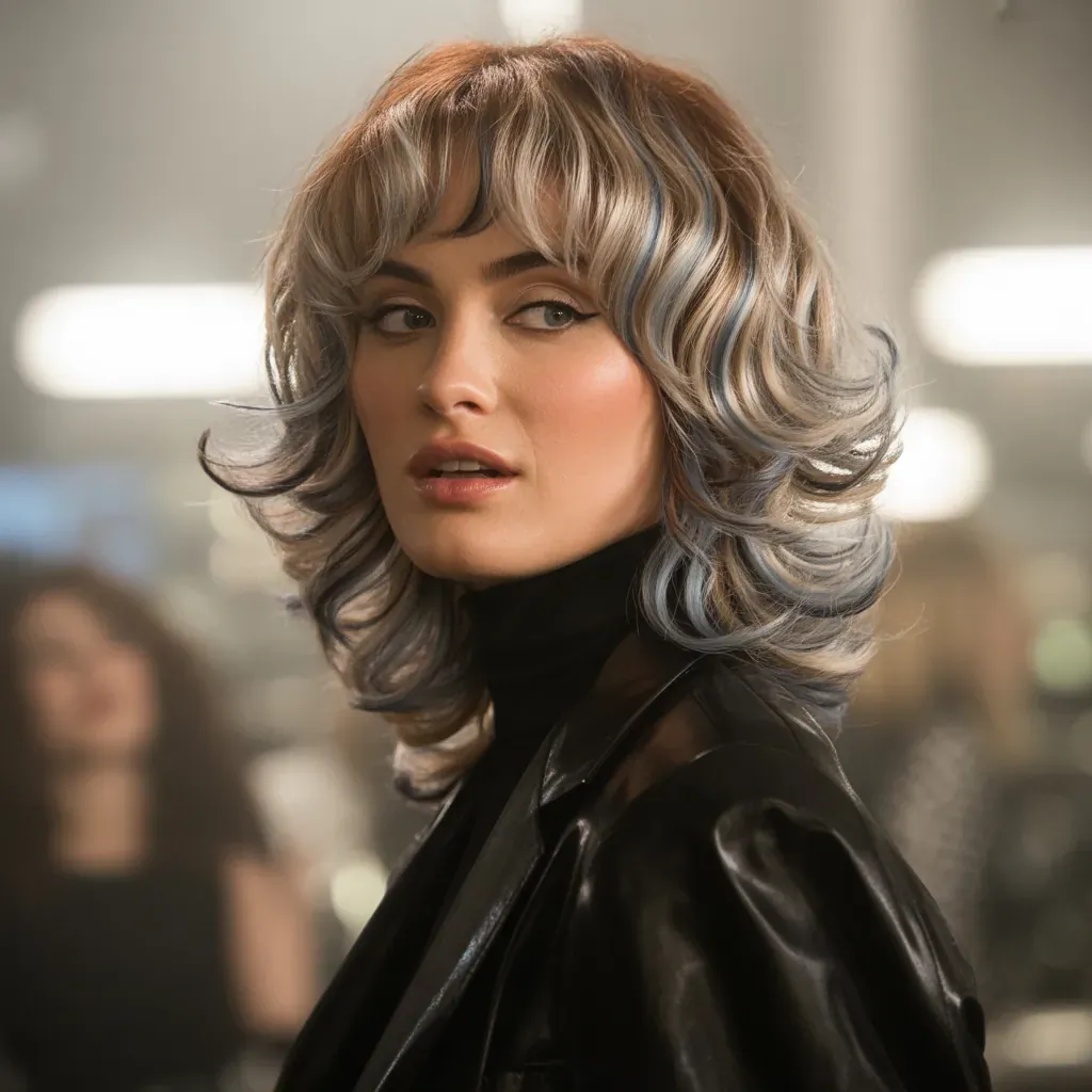 shag haircuts with bangs