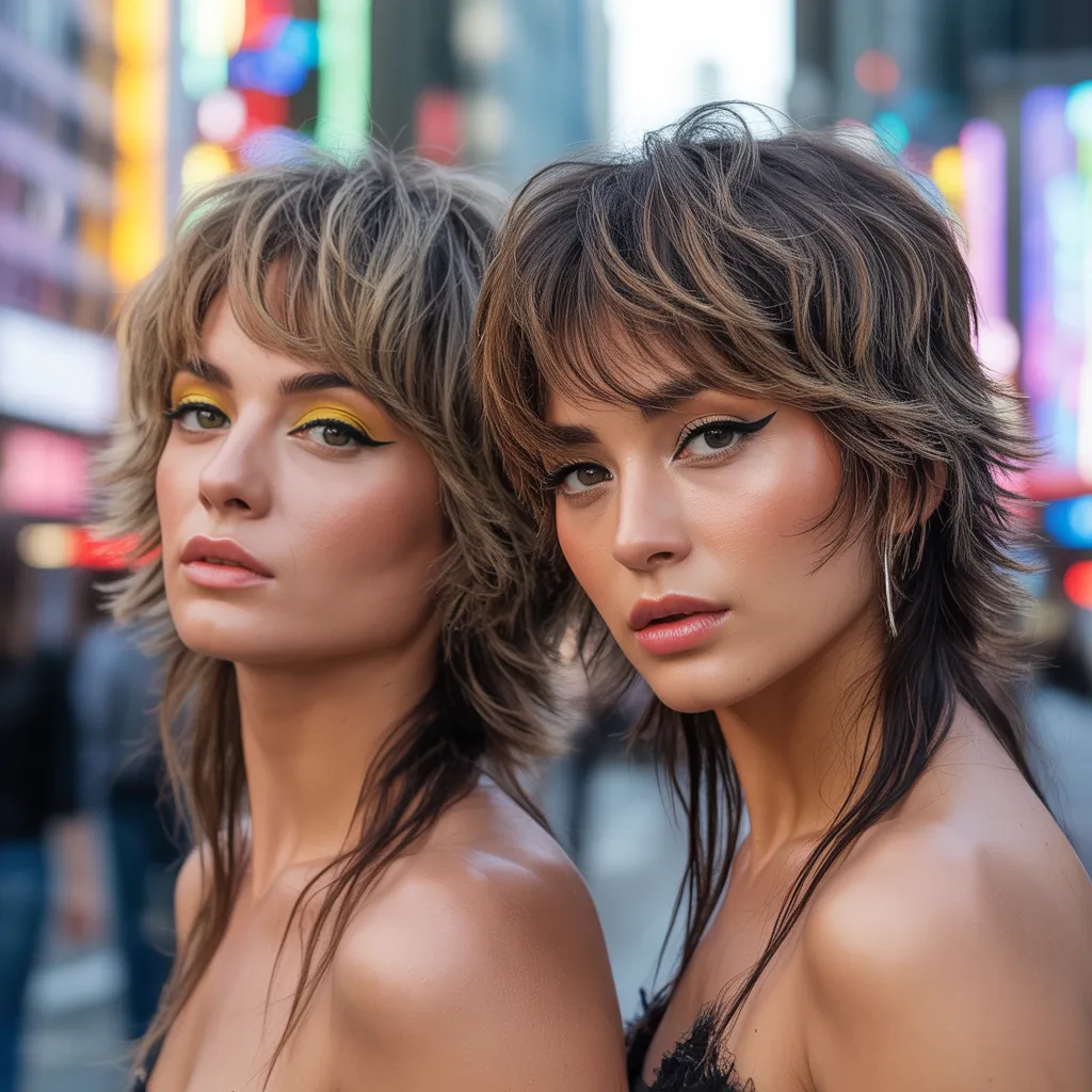 shag haircuts with bangs