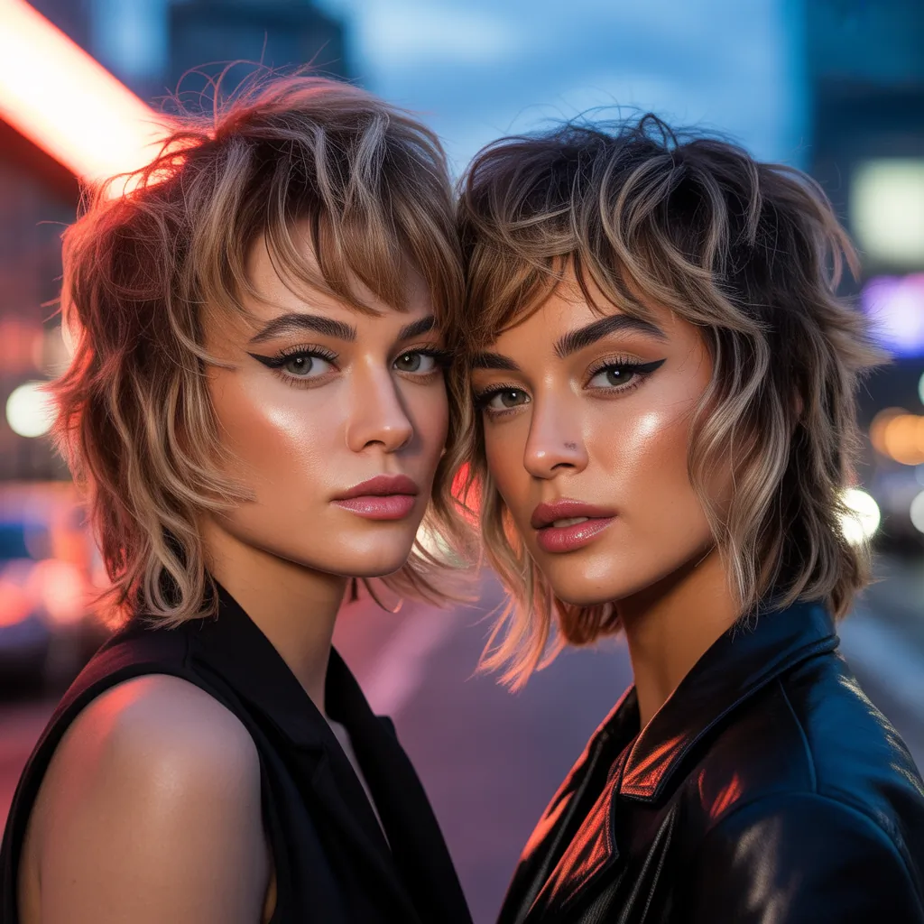 shag haircuts with bangs