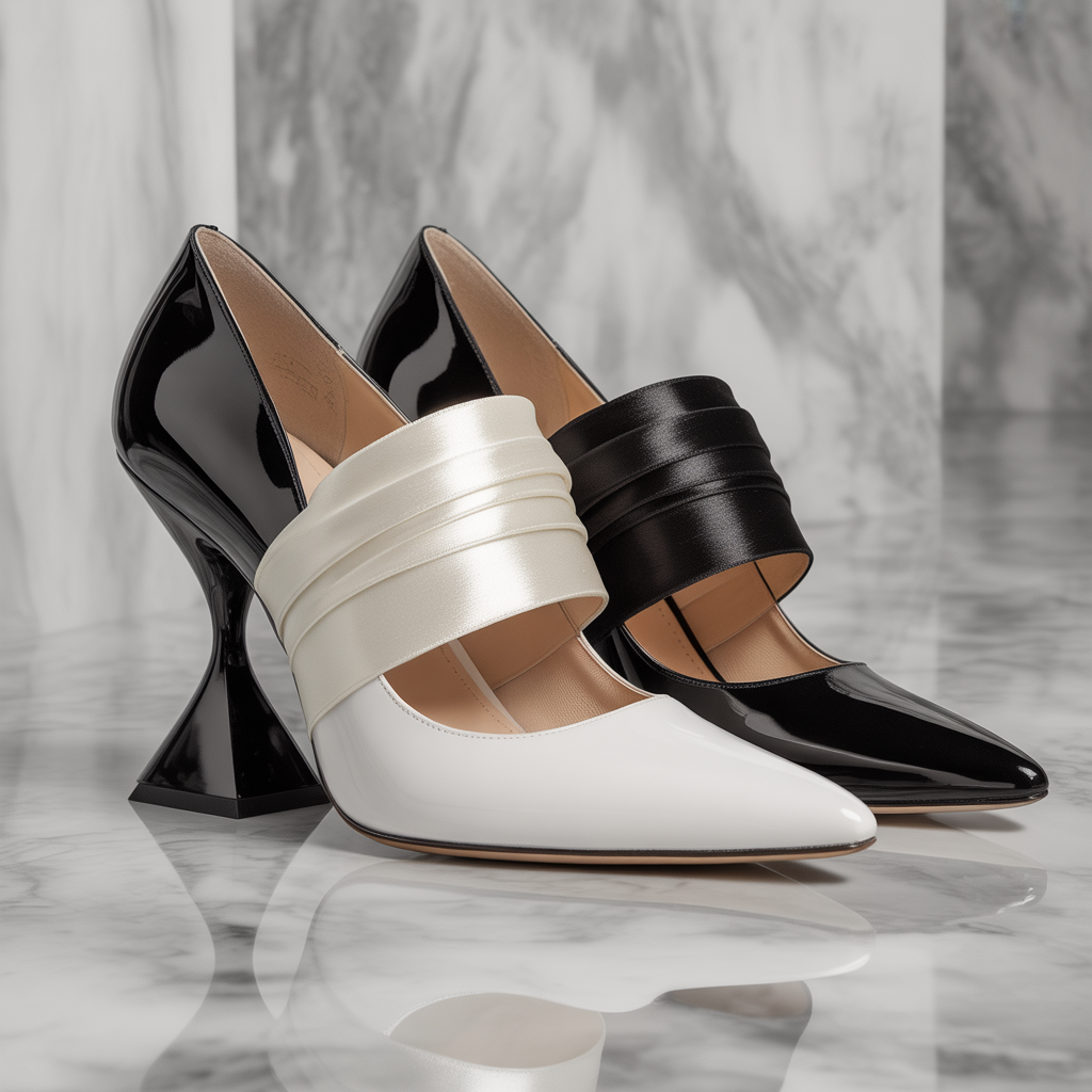 shoes black and white