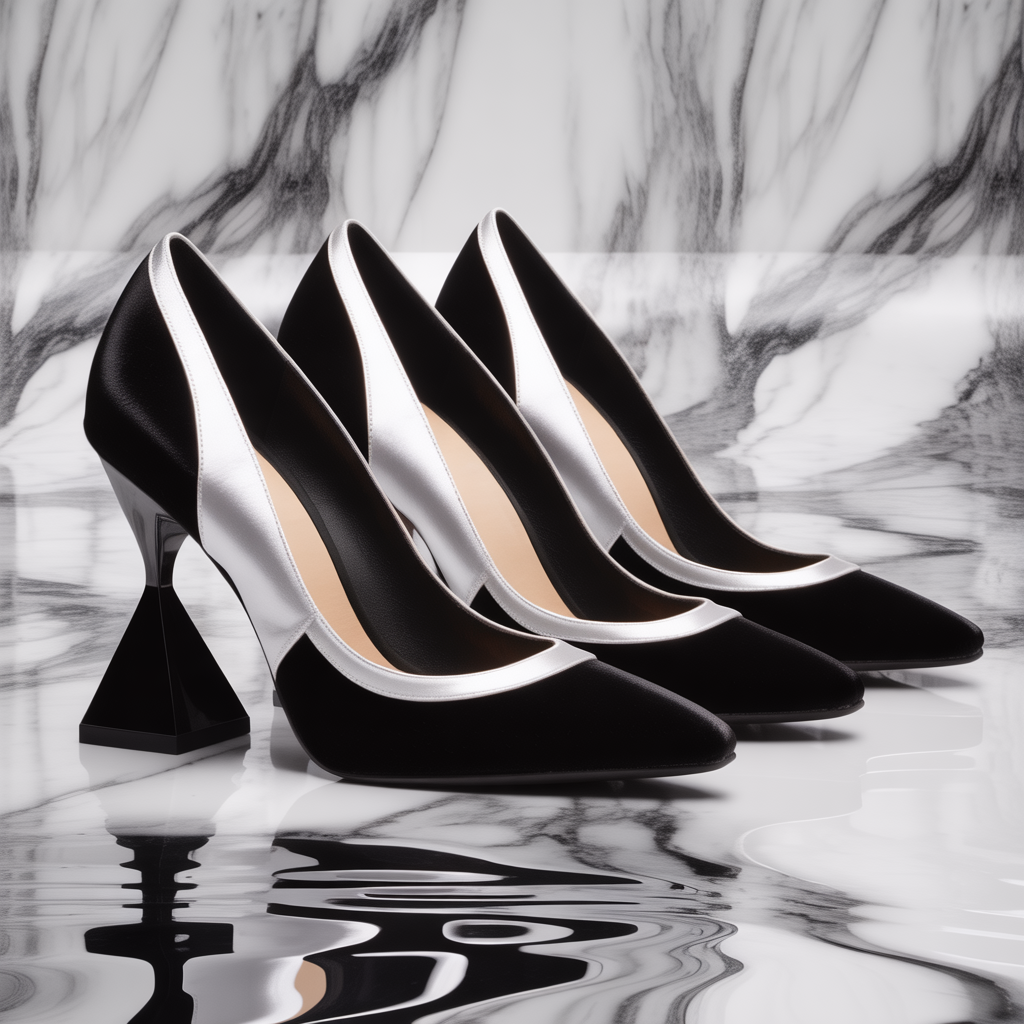 shoes black and white