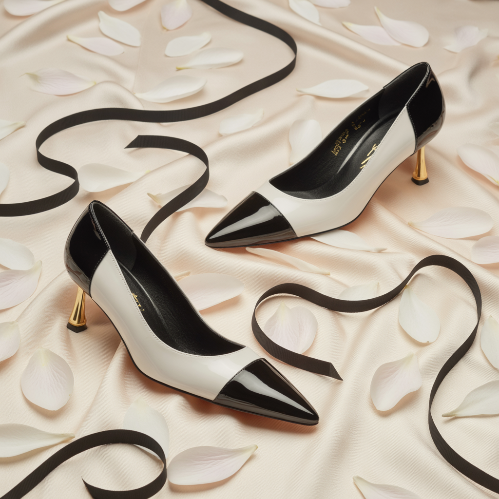 shoes black and white