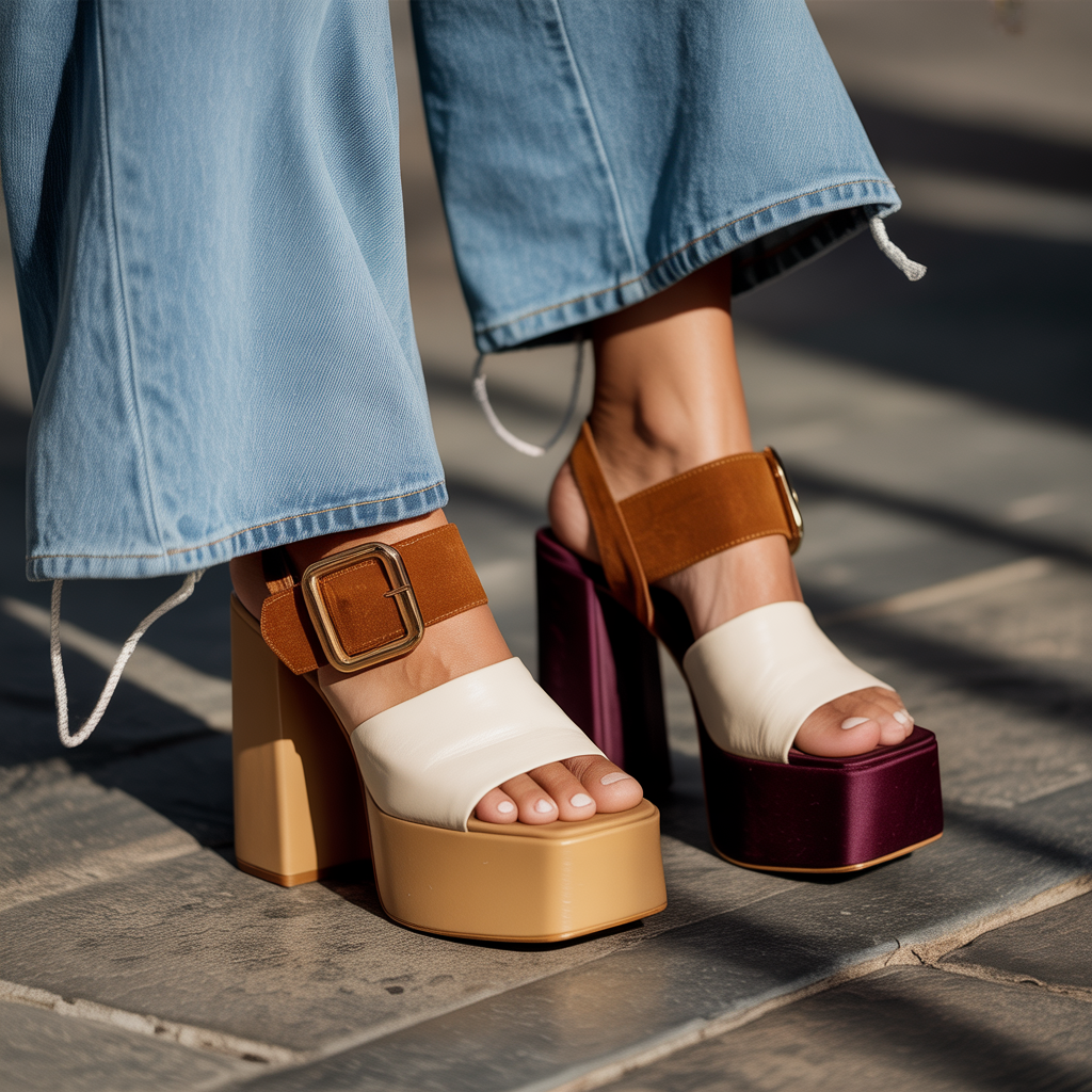 shoes for wide leg jeans