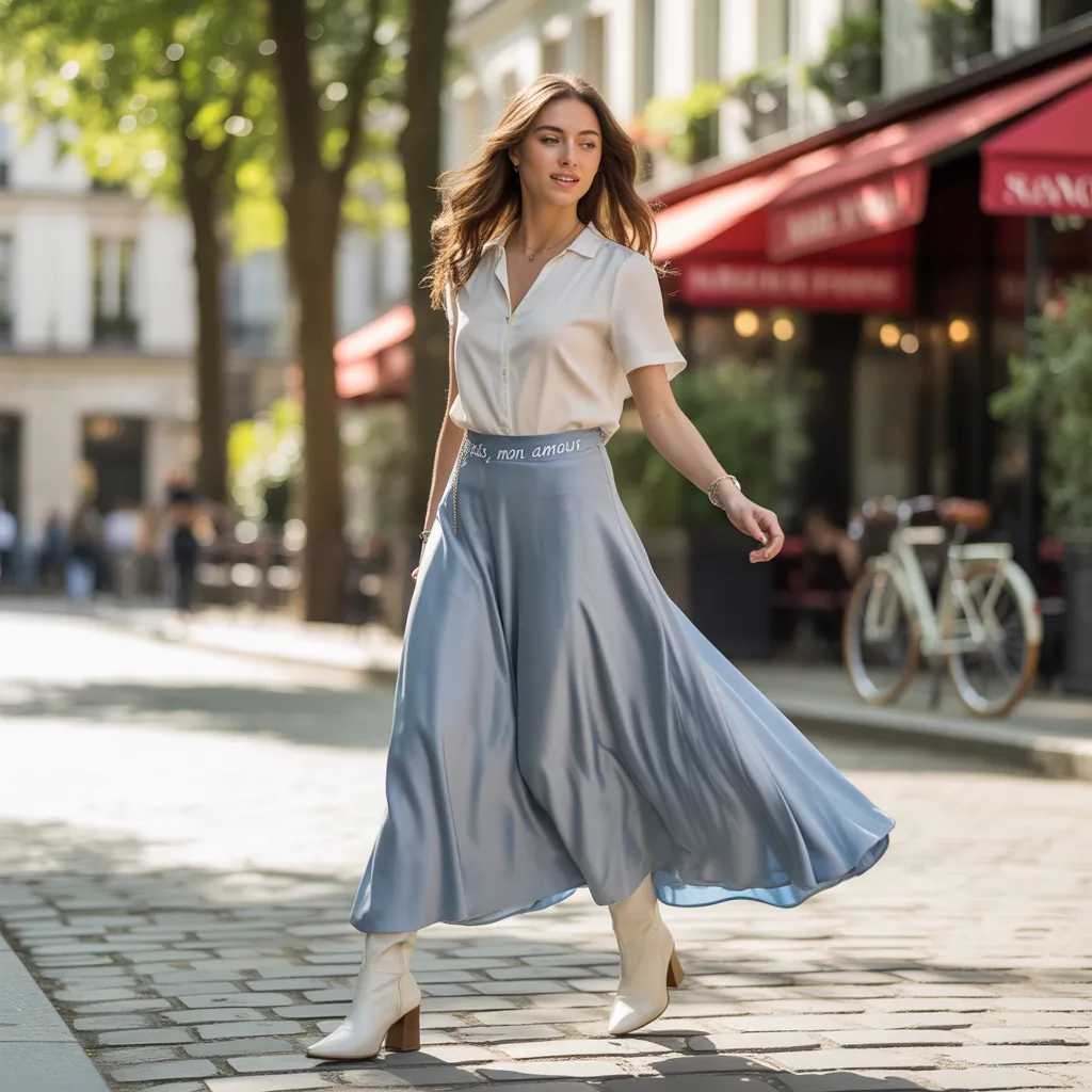 shoes to wear with a long skirt
