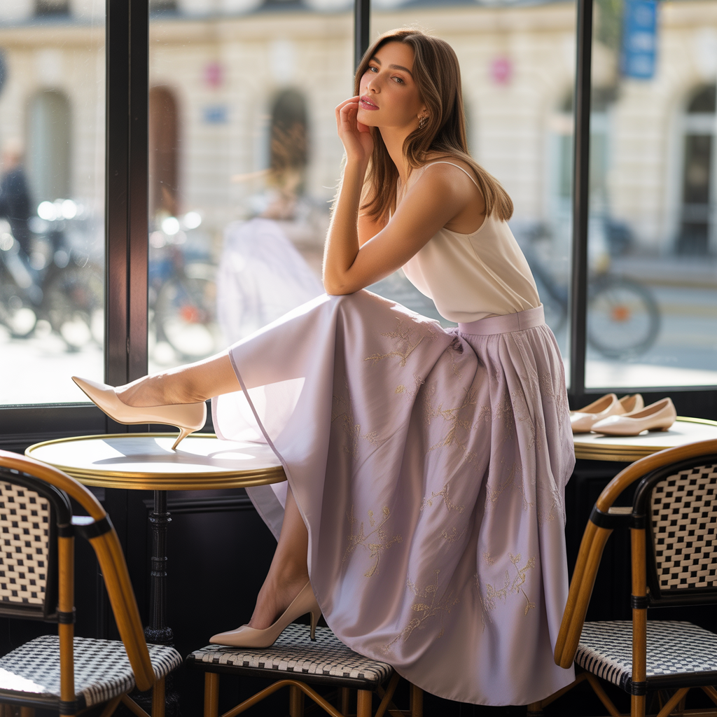 shoes to wear with a long skirt