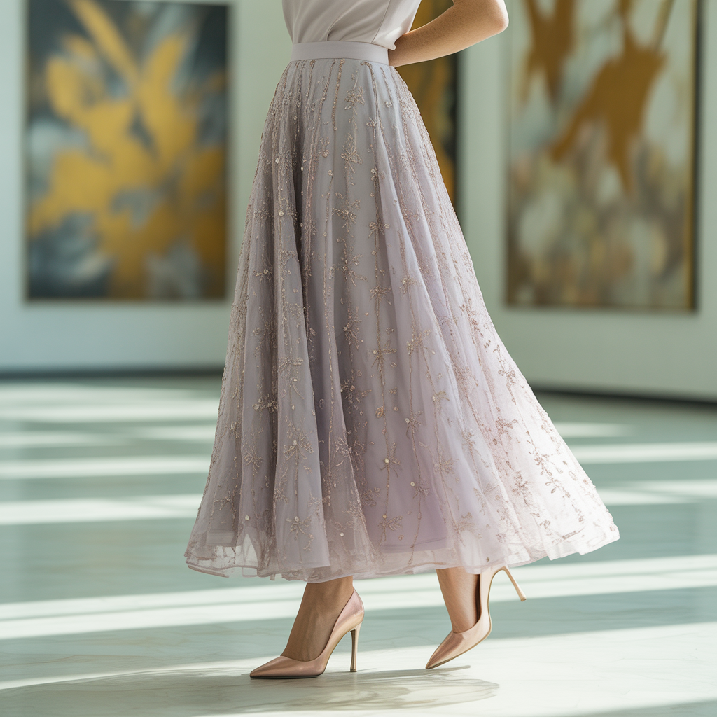 shoes to wear with a long skirt