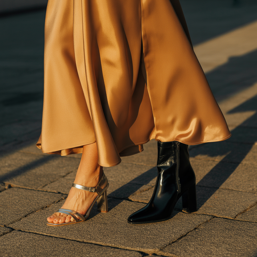 shoes to wear with a long skirt